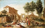 Francisco Bayeu y Subias Lunch on the Field oil painting reproduction